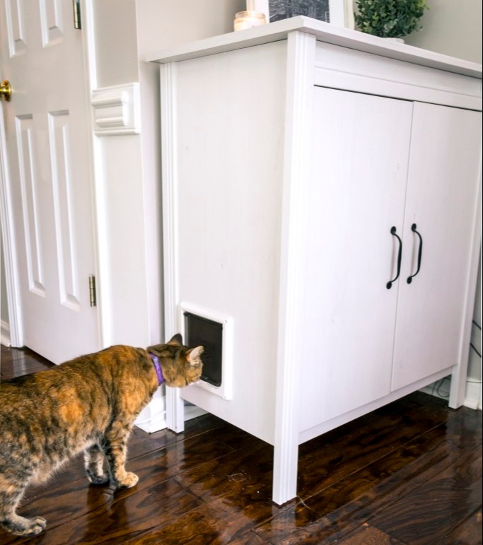 hidden litter box ikea