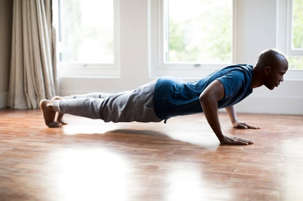 Man doing pushups