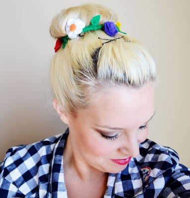 flower bun wrap