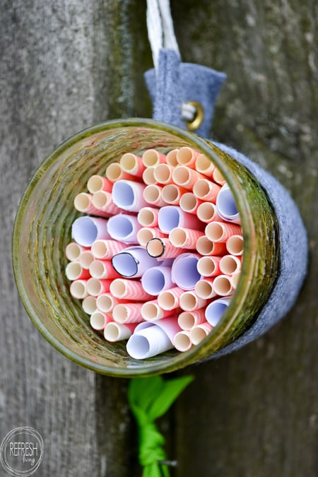 reuse-glass-jars-from-the-thrift-store-to-make-a-DIY-bee-hive-perfect-for-mason-bees-3